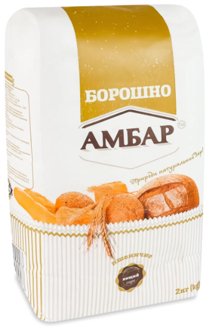 Борошно пшеничне Амбар вищий сорт 2 кг